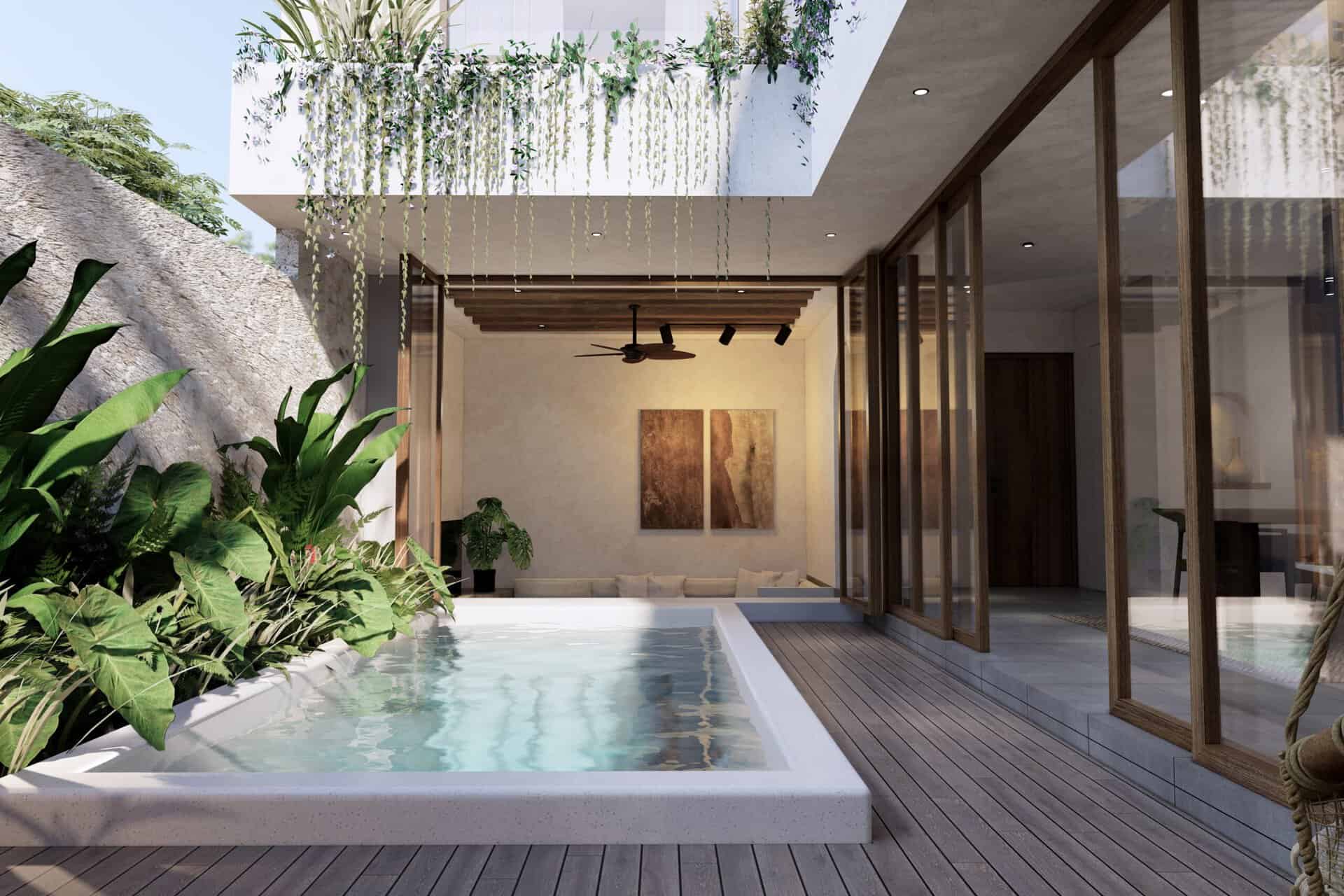 LUXURY STYLE WITH OCEAN VIEW 2 BEDROOM VILLA FOR SALE LEASEHOLD IN UNGASAN BE-981 